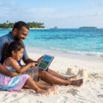 maldivian family beach